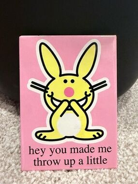 Vintage Jim Benton Happy Bunny magnet